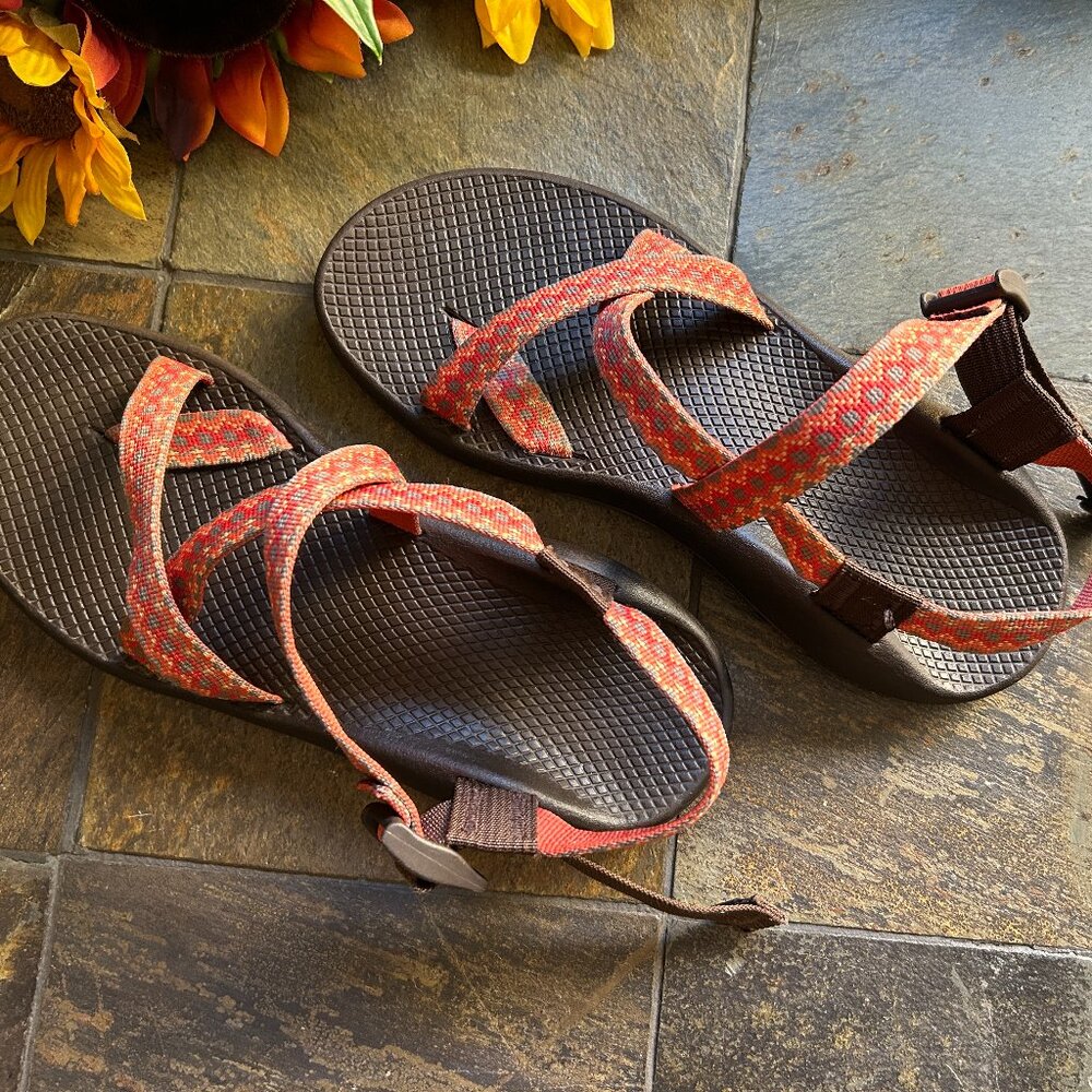Chaco Women’s Z2 Yampa Aztec Print Hiking Sport Sandal - Picture 6 of 11